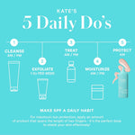 Side profile of the Kate Somerville HydraKate 1.7 fluid ounce sun protection bottle.
