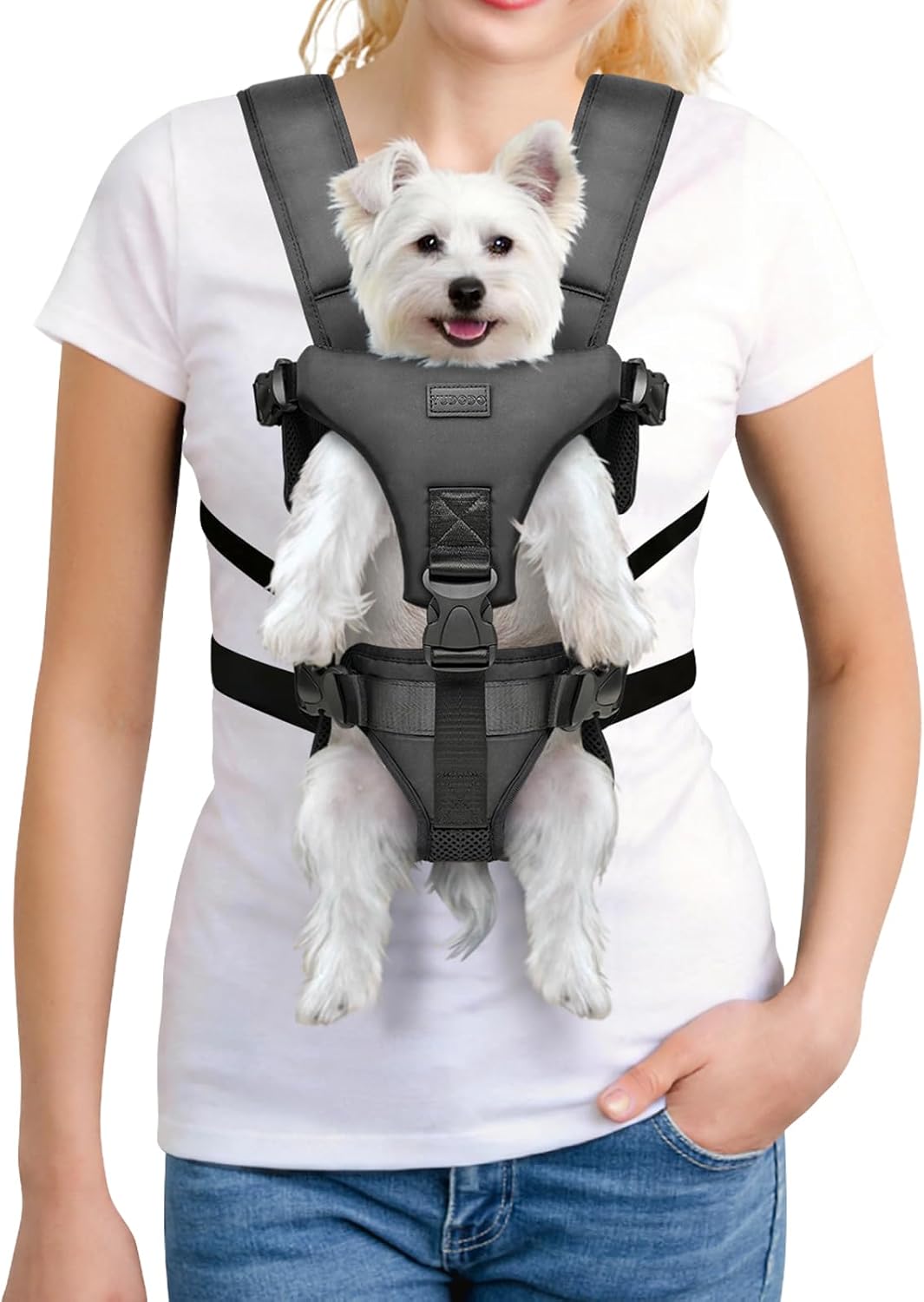 YUDODO Front Pet Carrier Backpack front view for small dog travel bag India