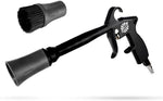 The Rag Company Ultra Air Blaster Version Two professional detailing gun front view showing ergonomic metal trigger.