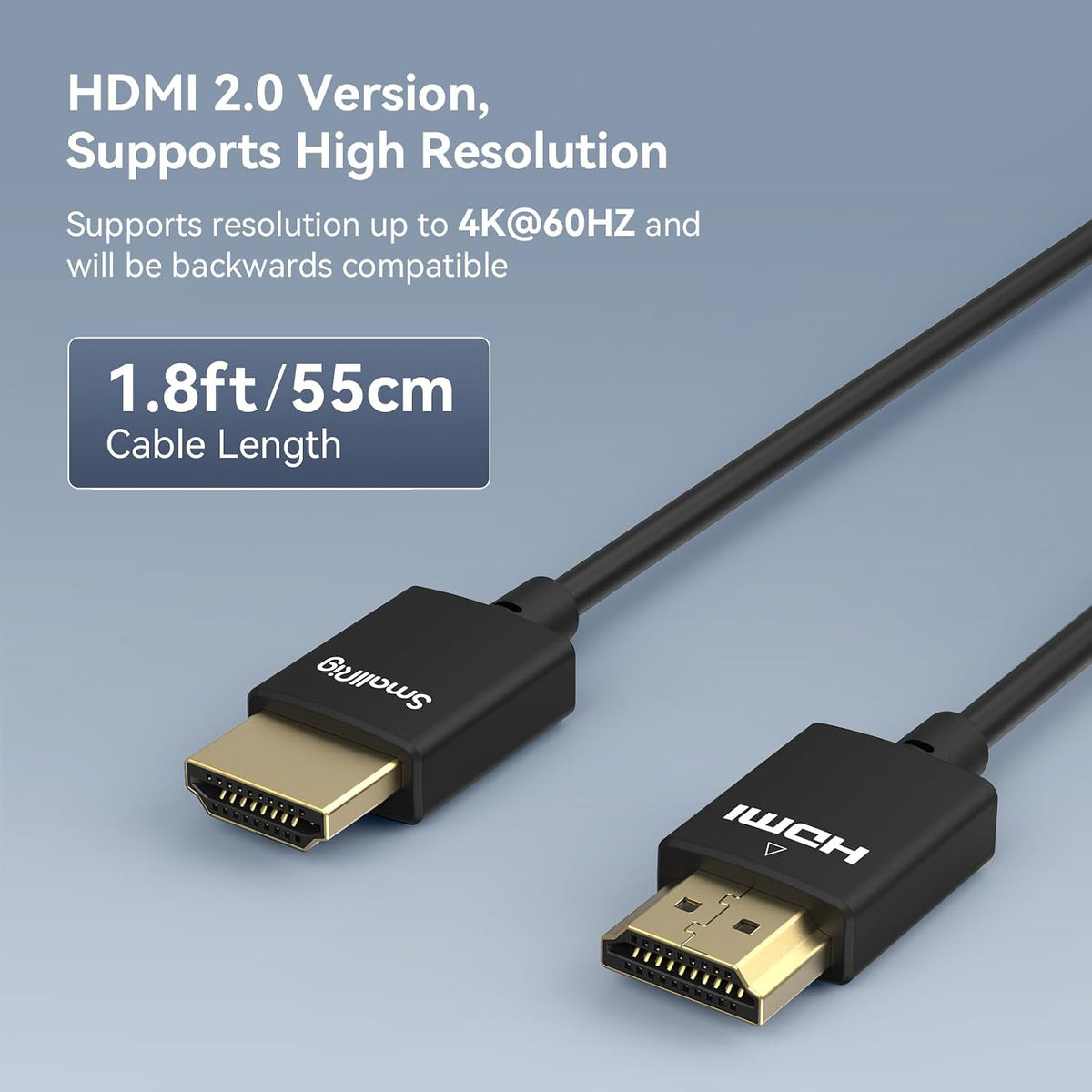 SmallRig 4K HDMI cable connected to a camera monitor