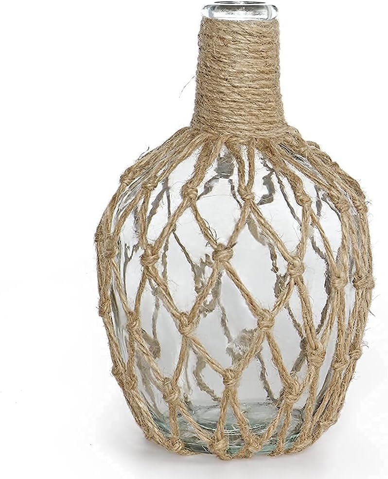 MDLUU glass jug with twine front view flower vase