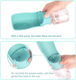 AIKIDS puppy travel water bowl with attached carrying strap