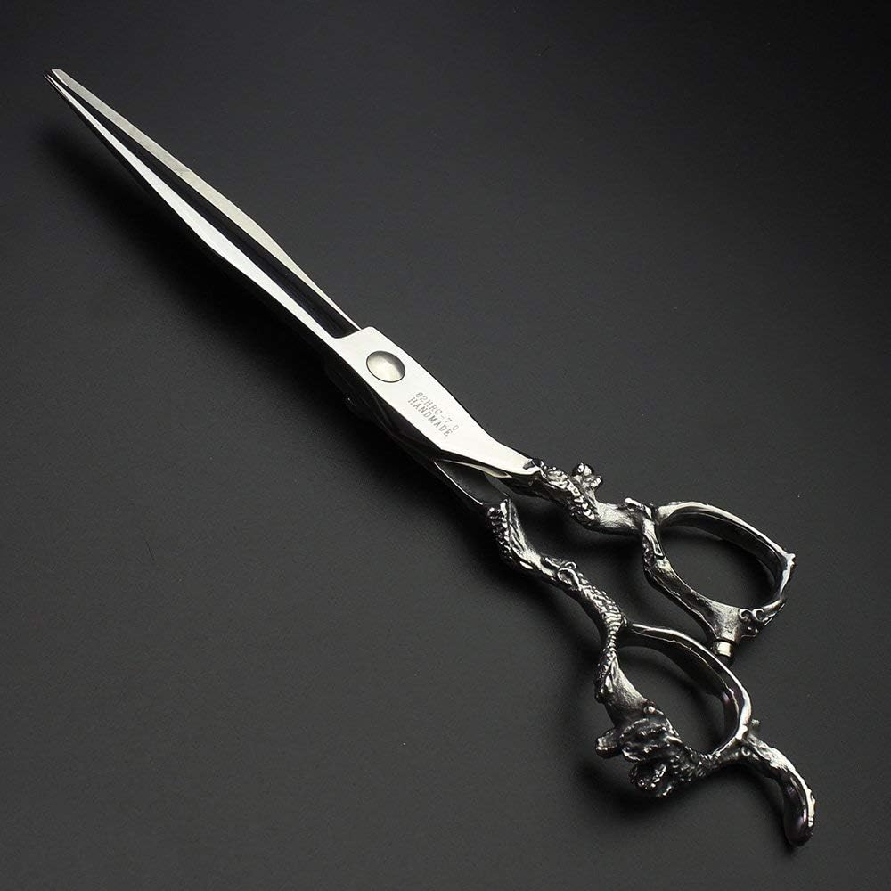 7" 7.5" 8"9" Professional Hairdressing Scissors Barber Salon Hair Cutting Dragon Shears (Large). (7 inch-A) - Image 4