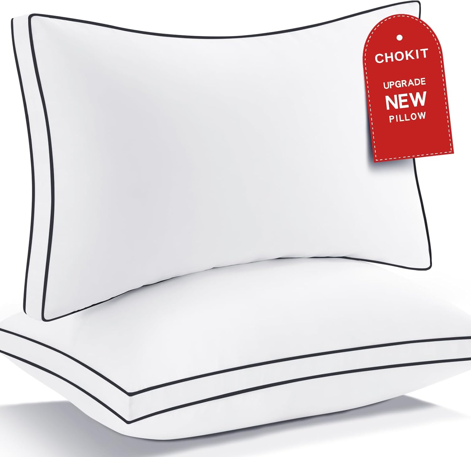 Chokit Premium Queen Size 7D Down Alternative Pillows front view