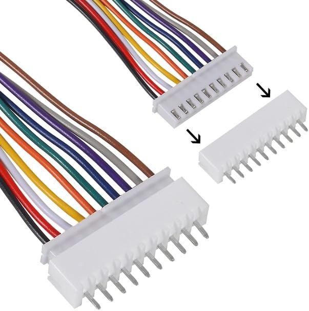 Assorted JST-XH 3 pin connectors for robotics and LED lighting