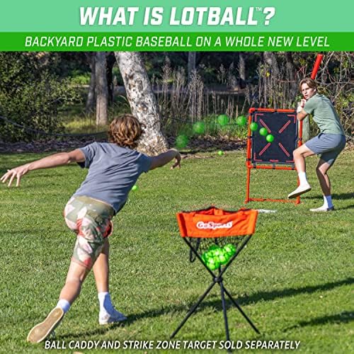 GoSports LotBall plastic bat with wood-like finish