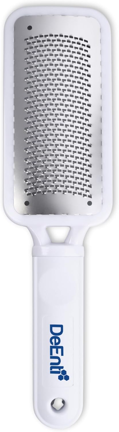 DeEnti Metal Foot Rasp, Professional Grade Stainless Steel, Salon Quality Callus Remover, Lightweight Foot Scrubber, Home Manicure and Pedicure Tools - Image 1