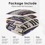 WeCozy all season lightweight comforter stitched detail