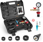 CMTOOL universal coolant vacuum refill kit front view showcasing the pressure gauge and adapters