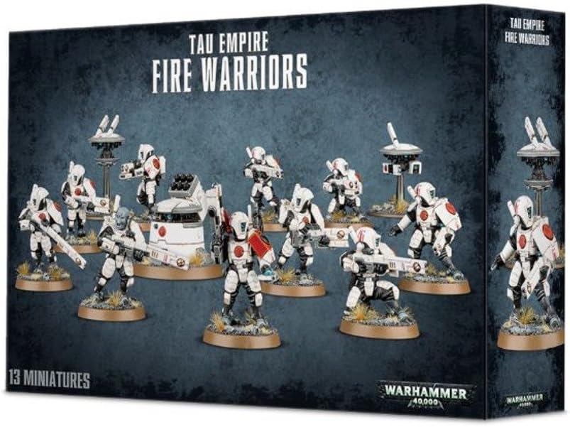 Games Workshop Tau Empire Fire Warriors front view miniature kit