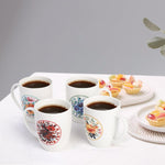 Tlence botanical garden mugs rim and interior detail