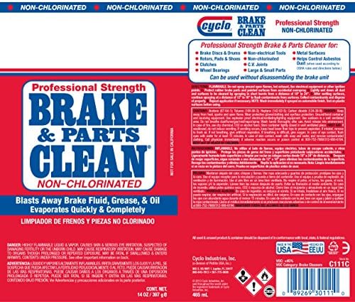 Cyclo professional strength automotive brake cleaner aerosol can