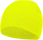 Grey knit skull cap back profile