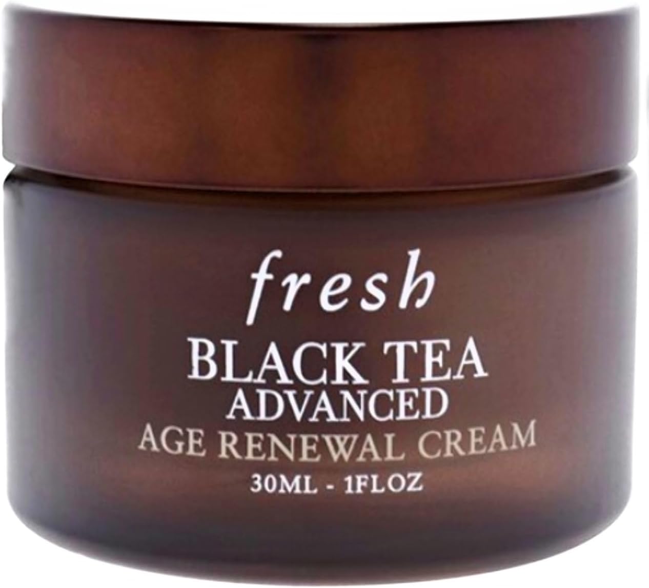 Fresh Black Tea Advanced Age Renewal Cream front view jar luxury skincare