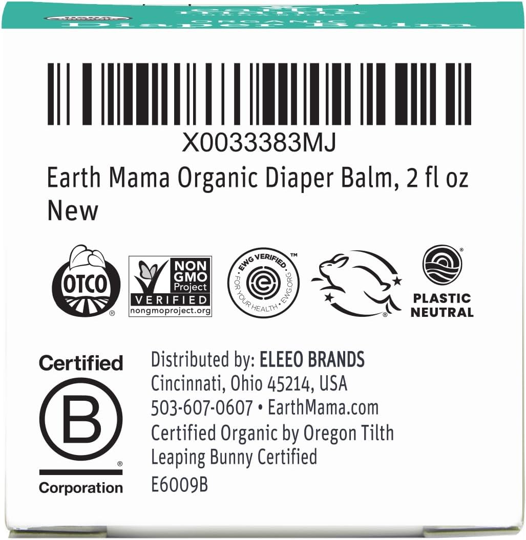 Earth Mama Organic Diaper Balm 2-Ounce | Diaper Cream for Baby | EWG Verified, Petroleum & Artificial Fragrance-Free with Calendula for Sensitive Skin - Image 9