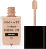 Wet N Wild Rose Ivory foundation bottle back packaging details