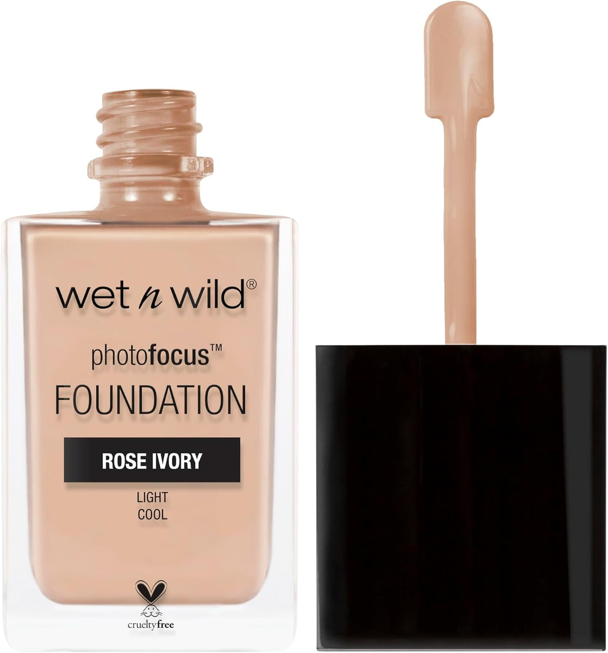 Wet N Wild Rose Ivory foundation bottle back packaging details