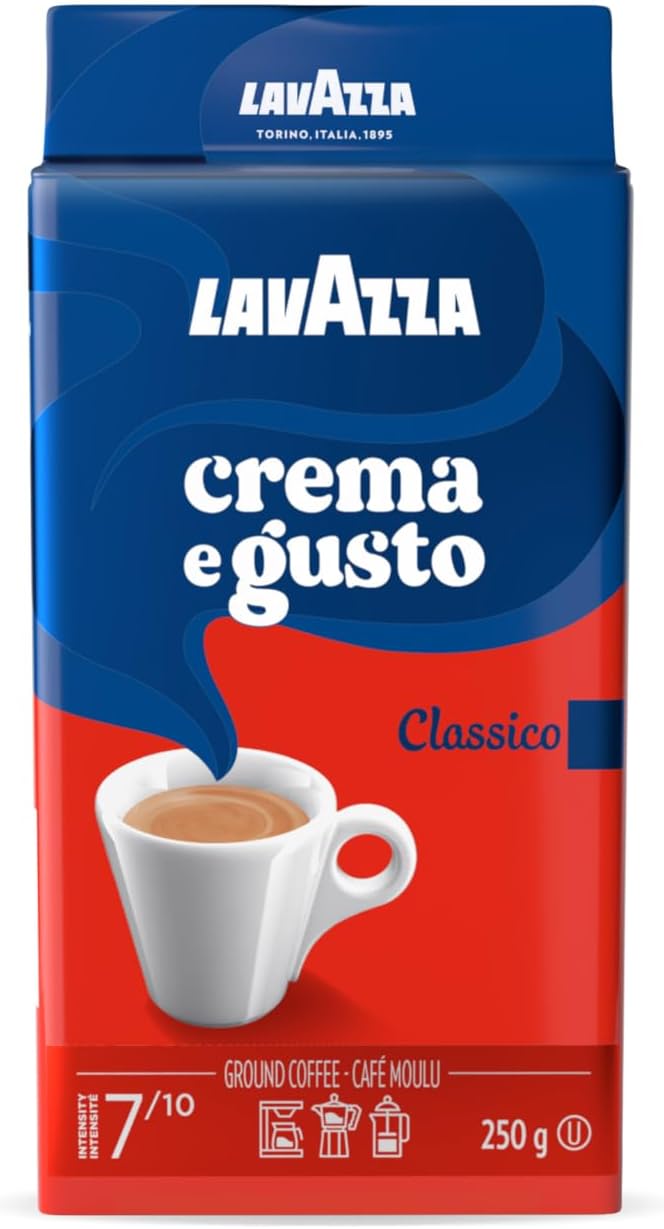 Lavazza authentic imported coffee tin details
