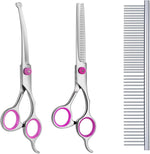 Maxshop professional dog trimmer shears set in packaging layout