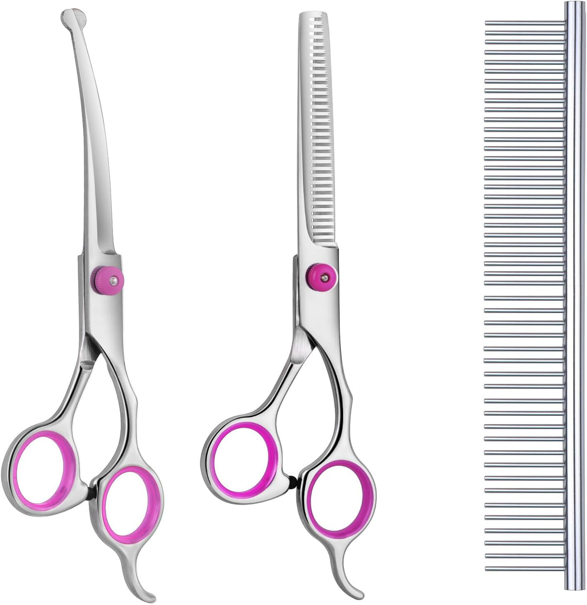 Maxshop professional dog trimmer shears set in packaging layout