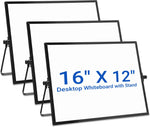 Thenshop dry erase whiteboard front view of the 16 by 12 inch portable board.