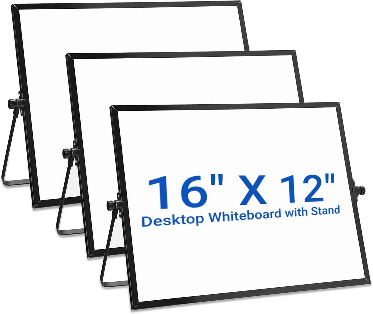 Thenshop dry erase whiteboard front view of the 16 by 12 inch portable board.