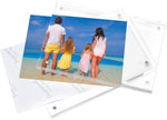 Meetu 20mm thick frameless acrylic picture frame standing vertically
