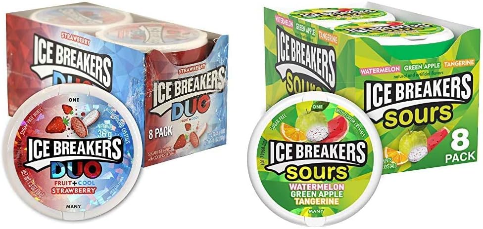 Ice Breakers Duo fruit plus cool breath mints lifestyle setup