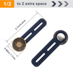 Luxiv waistband extender showing flexible silicone loop mechanism