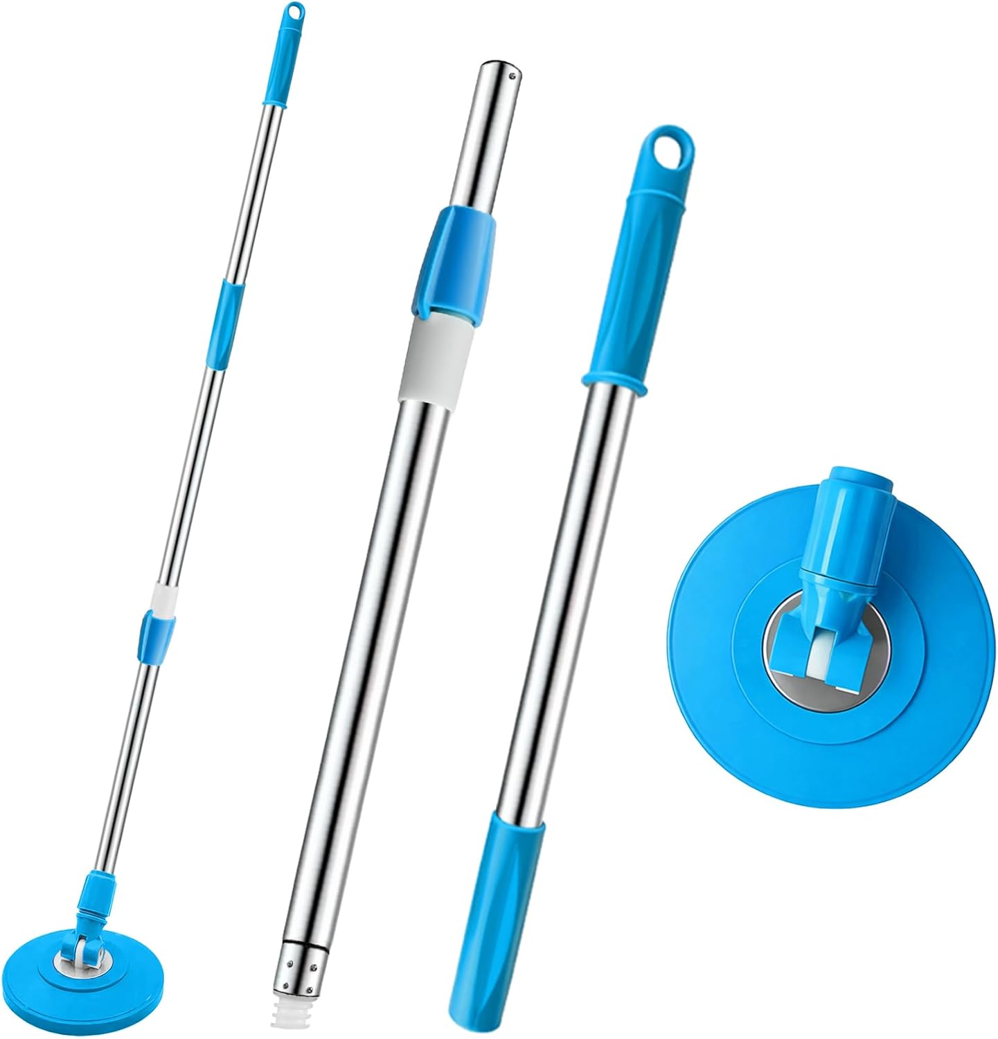 Letyvba 360 degree spin mop replacement handle front view
