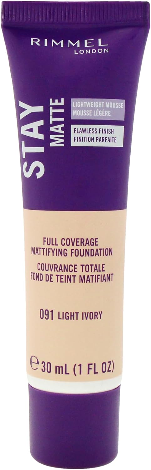 Rimmel London Stay Matte Liquid Mousse Foundation front view packaging