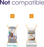 Authentic imported pet litter disposal bags showing top view alignment