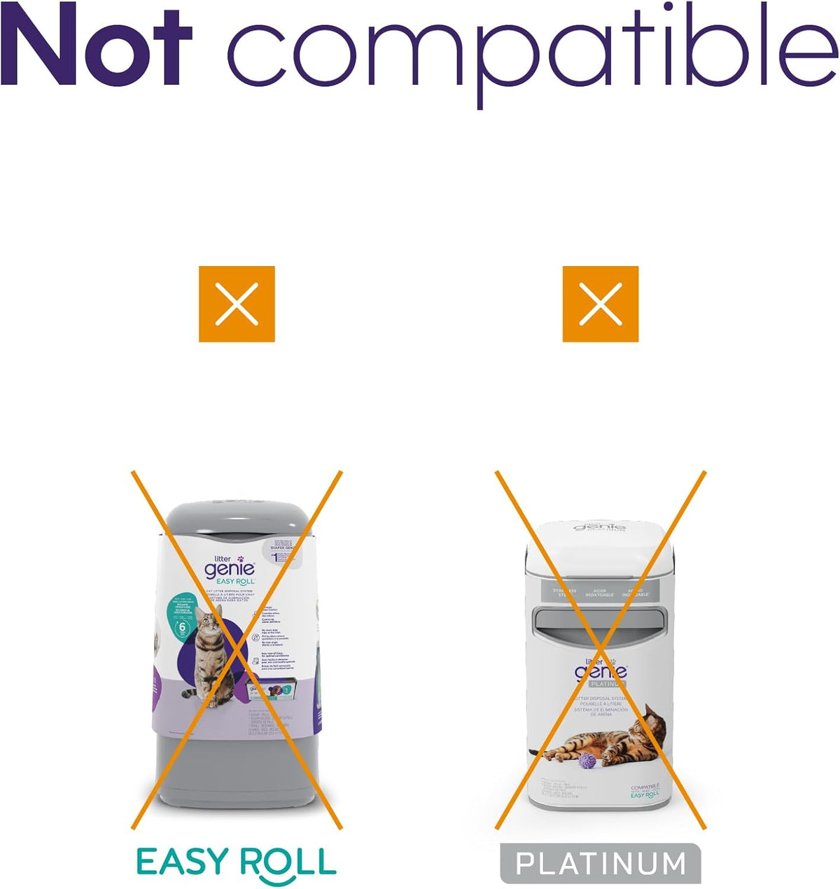 Authentic imported pet litter disposal bags showing top view alignment