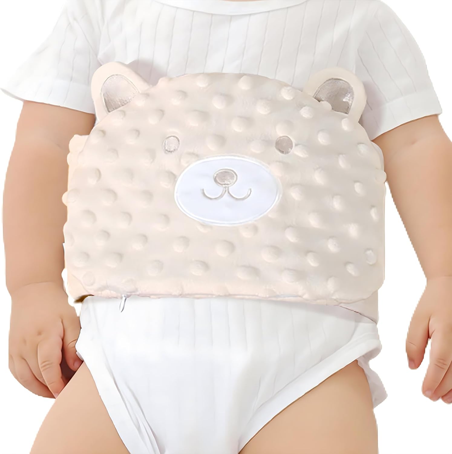 Isanpan baby colic relief cassia seed heated belly wrap front view