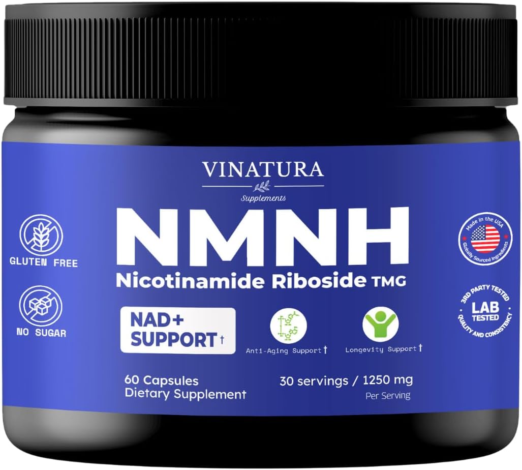 Vinatura NMNH NAD supplement bottle front view