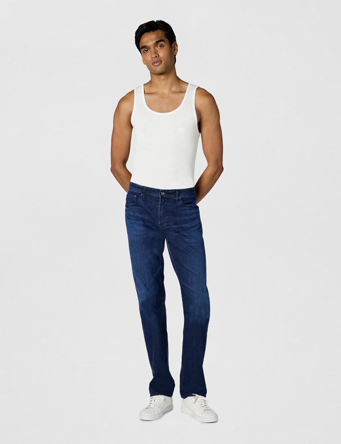 BOSS regular fit tank top fabric texture