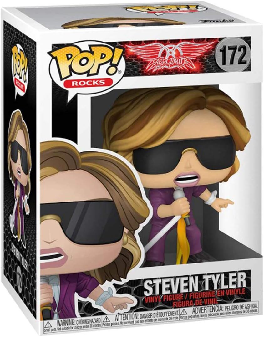 Funko Aerosmith Steven Tyler vinyl figure with clear protective case