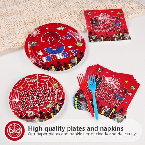 Themed party supplies set laid out on a table serving twenty-four guests for a toddler boys birthday.
