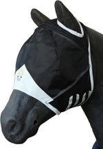 T TEKE Fine Mesh Horse Fly Mask w/No Ears, UV Blocking 3D Eye Visor with Extra Fleece Cushioned Forehead, Protection from Insect Pests - Image 11