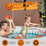 Textured orange foam basketball showing grip detail
