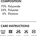 FALKE maximum warm top label and material composition tag