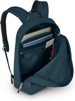 Osprey Arcane Large Day Backpack lifestyle view worn by model