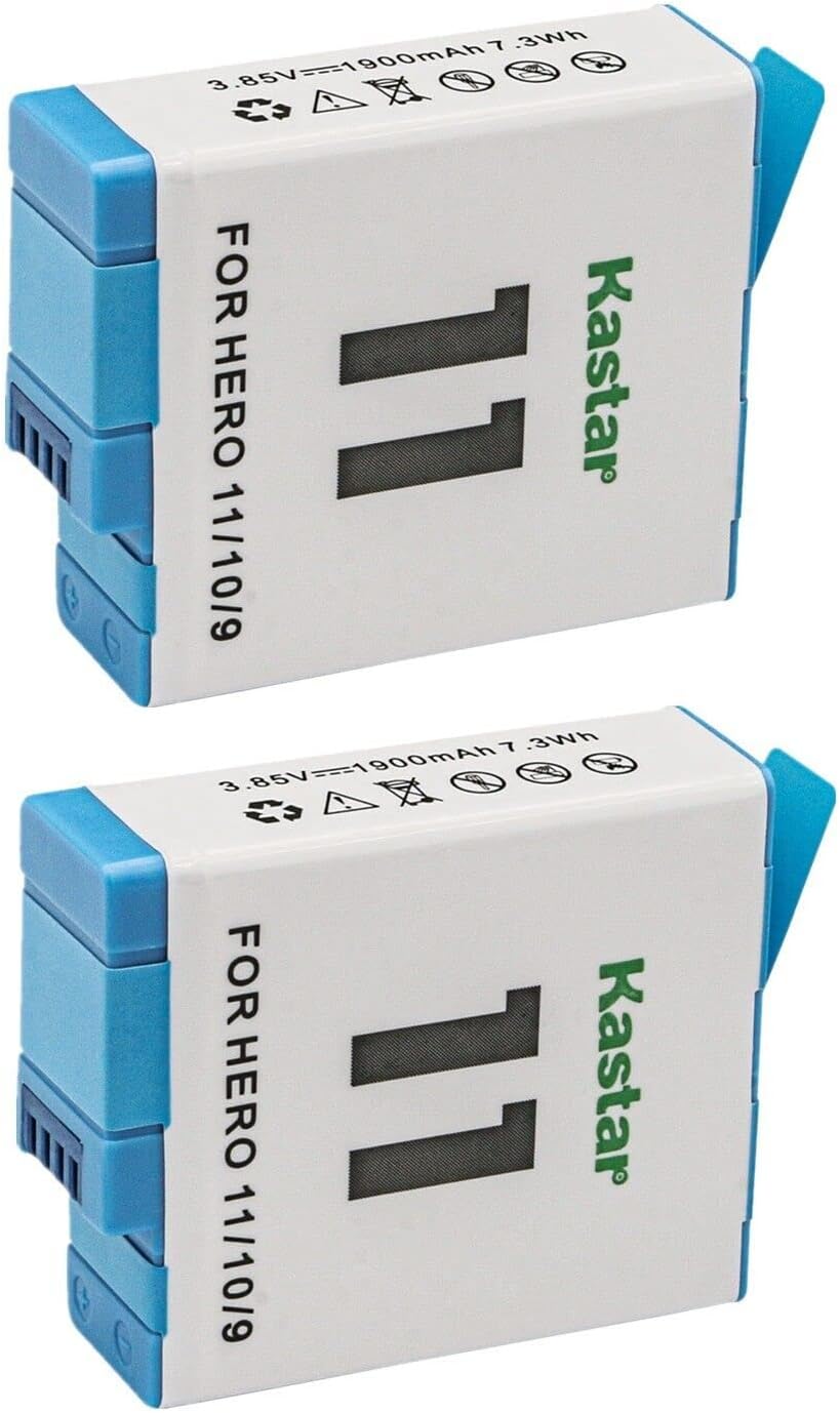 Kastar lithium-ion battery compatibility label close up