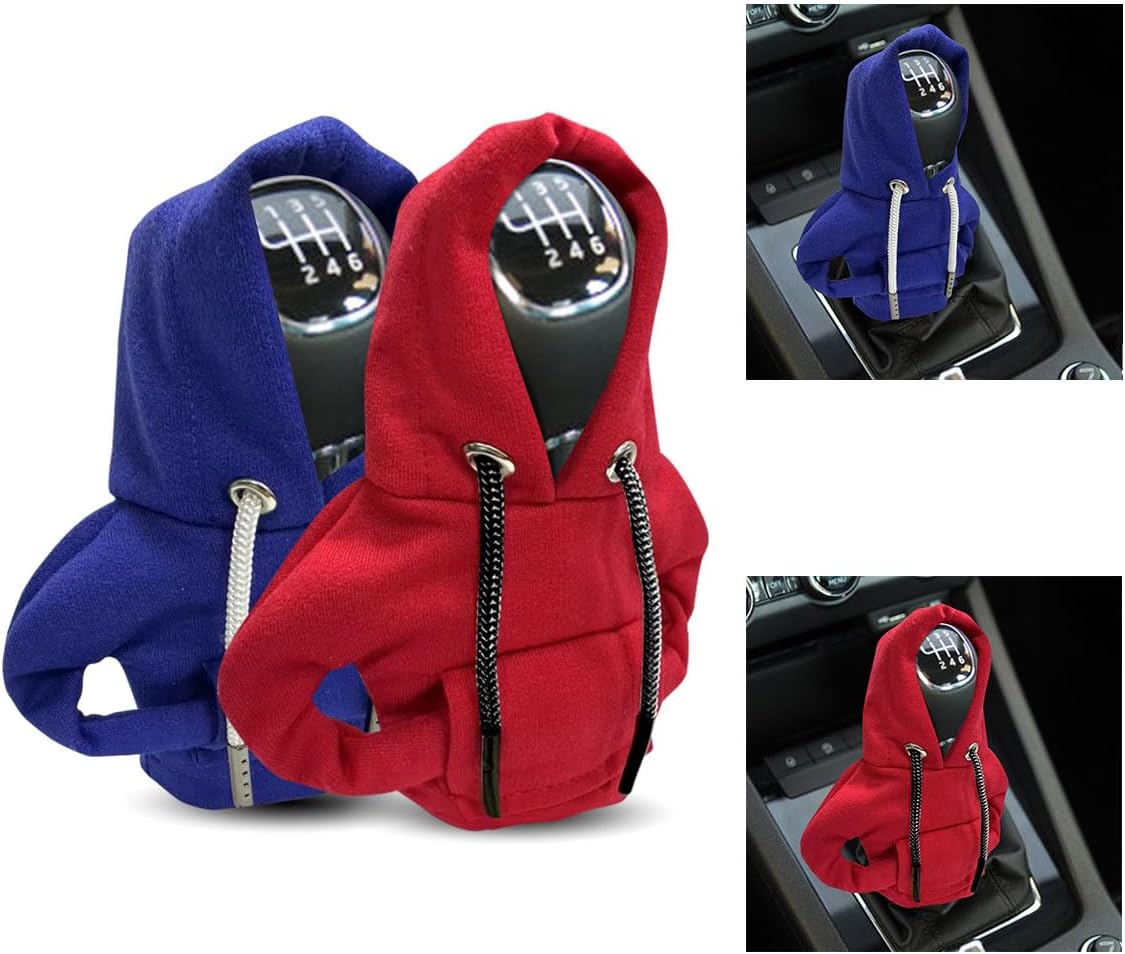 JOYCOURT Car Gear Shift Hoodie Auto Shifter Knob Cover, Orange | Nylon Fashionable Mini Hoodie Decoration, Cute Gadgets, Universal Car Interior Accessories, Fit for Manual and Automatic Cars - Image 10