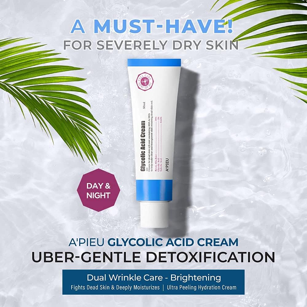 A'PIEU Korean exfoliating moisturizer tube