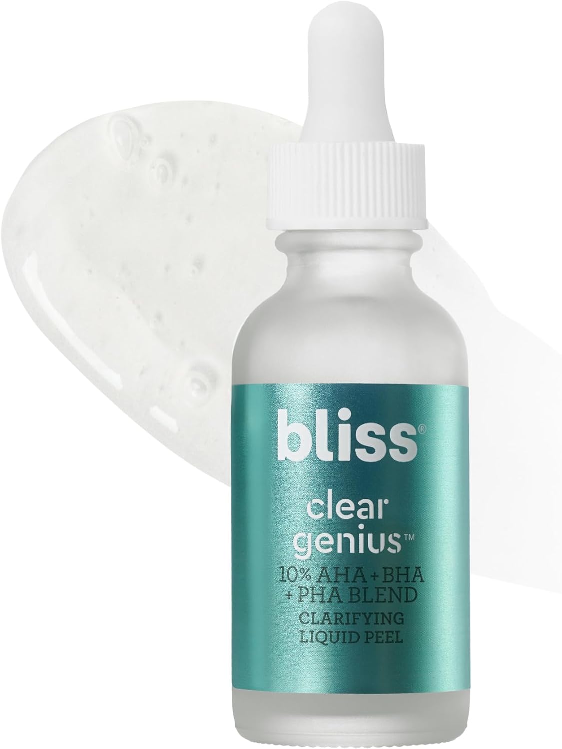 Bliss Clear Genius Clarifying Overnight Liquid Peel 1 Fluid Ounce front view