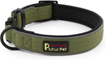 Plutus Pet Tactical Dog Collar, Reflective, Adjustable Heavy Duty Dog Collar, Soft Padded and Comfortable, for Small Medium and Large Dogs (Ranger Green, L) - Image 1