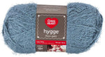 Red Heart Hygge yarn color sterling skein stack