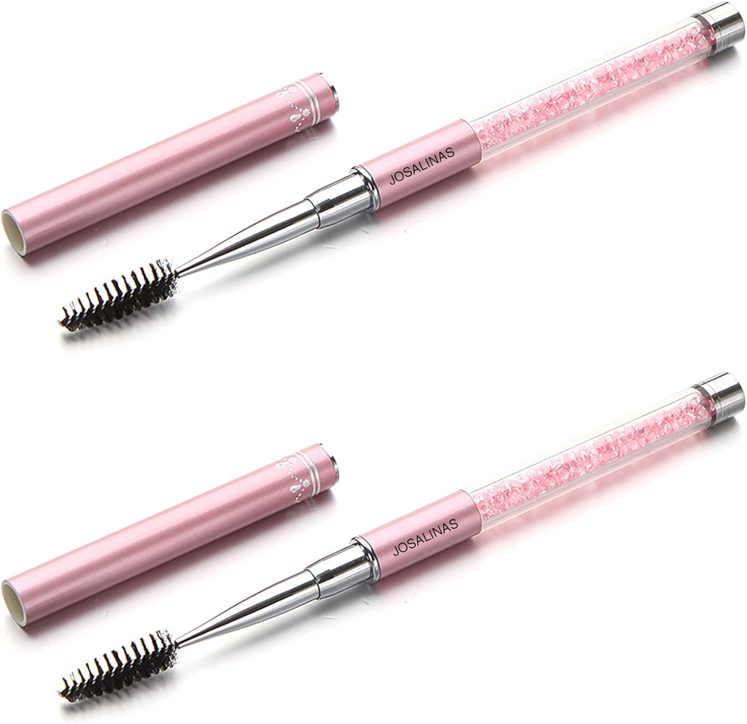 Josalinas 2 Piece Mascara and Eyebrow Brush set front view
