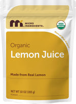 Micro Ingredients Organic Lemon Juice Powder front view pouch